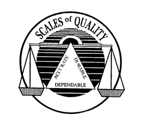 SCALES OF QUALITY ACCURATE DURABLE DEPENDABLE logo
