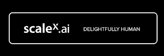 SCALEX.AI DELIGHTFULLY HUMAN logo