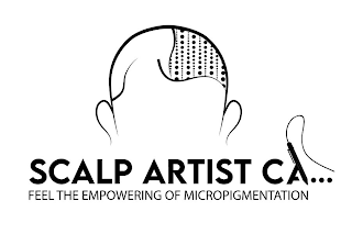 SCALP ARTIST CA... FEEL THE EMPOWERING OF MICROPIGMENTATION logo