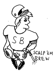 SCALP 'EM BREW SB logo