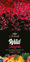 SCANDI WILD SANGRIA MADE WITH PREMIUM RED GRAPE WINE WITH NATURAL FLAVORS ALC. 13.9% BY VOL. 750ML logo