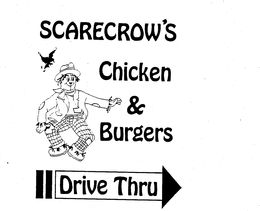 SCARECROW'S CHICKEN & BURGERS DRIVE THRU logo