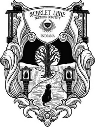 SCARLET LANE BREWING COMPANY SLB INDIANA logo