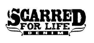 SCARRED FOR LIFE DENIM logo