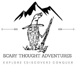 SCARY THOUGHT ADVENTURE EXPLORE DISCOVER CONQUER logo