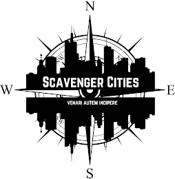 SCAVENGER CITIES VENARI AUTEM INCIPERE logo
