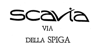 SCAVIA VIA DELLA SPIGA logo