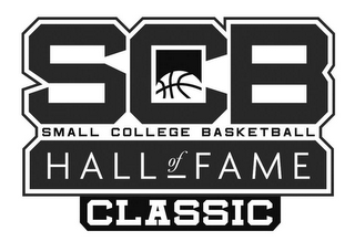 SCB SMALL COLLEGE BASKETBALL HALL OF FAME CLASSIC logo