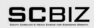 SCBIZ SOUTH CAROLINA'S MEDIA ENGINE FOR ECONOMIC GROWTH logo