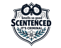 SCENTENCED FRAGRANCE SMELLS SO GOOD IT'S CRIMINAL logo