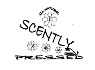 SCENTLY PRESSED ALL NATURAL logo