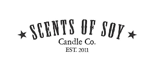 SCENTS OF SOY CANDLE CO. EST 2011 logo