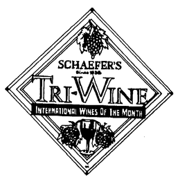 SCHAEFER'S SINCE 1936 TRI-WINE INTERNATIONAL WINES OF THE MONTH logo