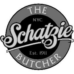 SCHATZIE THE BUTCHER NYC EST. 1911 logo