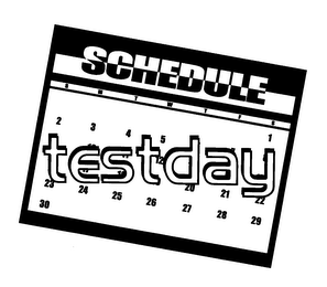 SCHEDULE TESTDAY logo