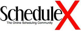 SCHEDULEX THE ONLINE SCHEDULING COMMUNITY logo
