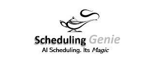 SCHEDULING GENIE AI SCHEDULING. ITS MAGIC logo
