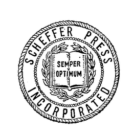 SCHEFFER PRESS INCORPORATED SEMPER OPTIMUM logo