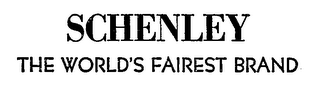 SCHENLEY THE WORLD'S FAIREST BRAND logo