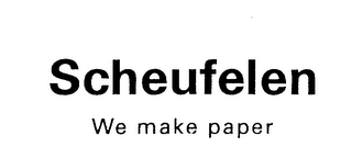 SCHEUFELEN WE MAKE PAPER logo