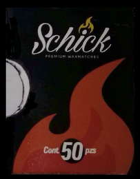SCHICK PREMIUM WAXMATCHES CONT. 50 PZS logo