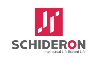 SCHIDERON INTELLECTUAL LIFE EXCEED LIFE logo