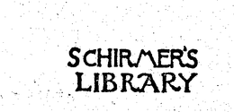 SCHIRMER'S LIBRARY logo