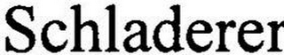 SCHLADERER logo