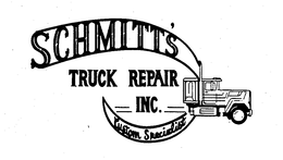 SCHMITT'S TRUCK REPAIR INC. CUSTOM SPECIALIST logo