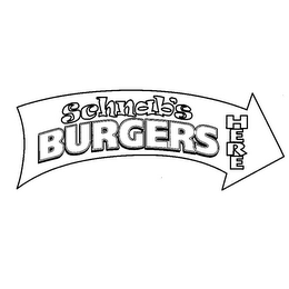 SCHNAB'S BURGERS HERE logo
