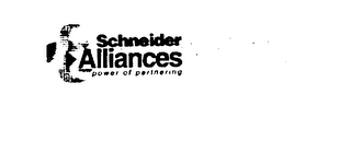 SCHNEIDER ALLIANCES POWER OF PARTNERING logo