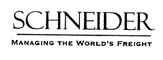 SCHNEIDER MANAGING THE WORLD'S FREIGHT logo