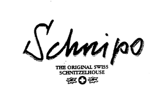 SCHNIPO THE ORIGINAL SWISS SCHNITZELHOUSE logo