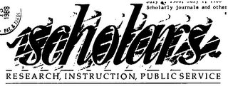 SCHOLARS RESEARCH, INSTRUCTION, PUBLIC SERVICE logo