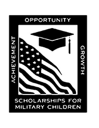 SCHOLARSHIPS FOR MILITARY CHILDREN ACHIEVEMENT OPPORTUNITY GROWTH logo