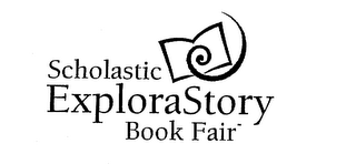 SCHOLASTIC EXPLORASTORY BOOK FAIR logo