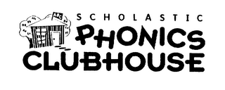 SCHOLASTIC PHONICS CLUBHOUSE ABC DDCCFFEEAAGGBBHH logo