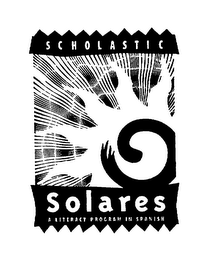 SCHOLASTIC SOLARES A LITERACY PROGRAM IN SPANISH logo