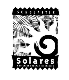 SCHOLASTIC SOLARES A LITERACY PROGRAM IN SPANISH logo