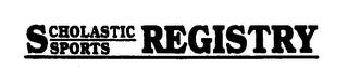 SCHOLASTIC SPORTS REGISTRY logo