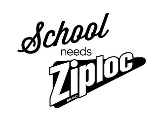 SCHOOL NEEDS ZIPLOC BRAND logo