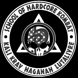 ·SCHOOL OF HARDCORE KOMBAT KALI KRAV HAGANAH LUTALIVRE logo