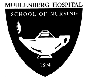 SCHOOL OF NURSING 1894 MUHLENBERG HOSPITAL logo