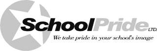 SCHOOL PRIDE LTD WE TAKE PRIDE IN YOUR SCHOOL'S IMAGE logo