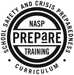 SCHOOL SAFETY AND CRISIS PREPARDNESS · CURRICULUM · NASP PREPARE TRAINING logo