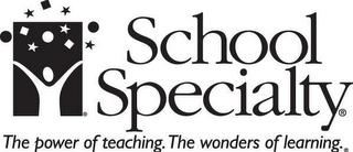 SCHOOL SPECIALTY THE POWER OF TEACHING. THE WONDERS OF LEARNING. logo