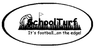 SCHOOL TURF IT'S FOOTBALL...ON THE EDGE! logo