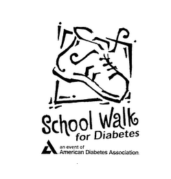 SCHOOL WALK FOR DIABETES AN EVENT OF AMERICAN DIABETES ASSOCIATION. logo