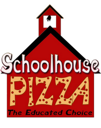 SCHOOLHOUSE PIZZA THE EDUCATED CHOICE logo