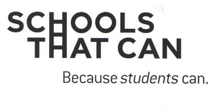 SCHOOLS THAT CAN BECAUSE STUDENTS CAN. logo